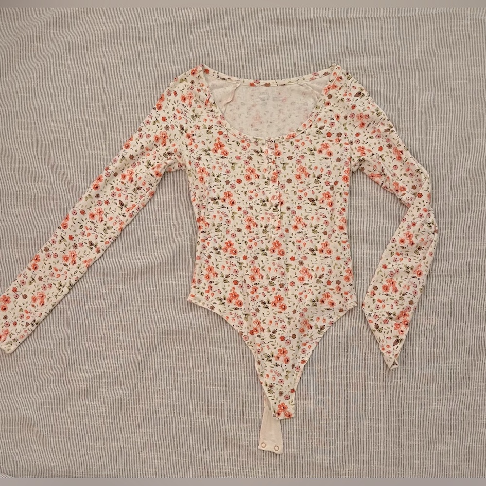 aerie Floral Bodysuit